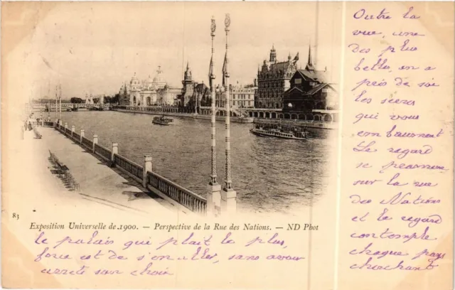 CPA PARIS EXPO 1900 - Perspective de la Rue des Nations (306949)