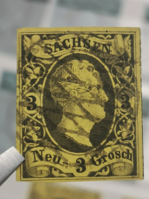 Sachsen Mi-Nr. 6 Gestempelt KW 45 € Gute Erhaltung 2