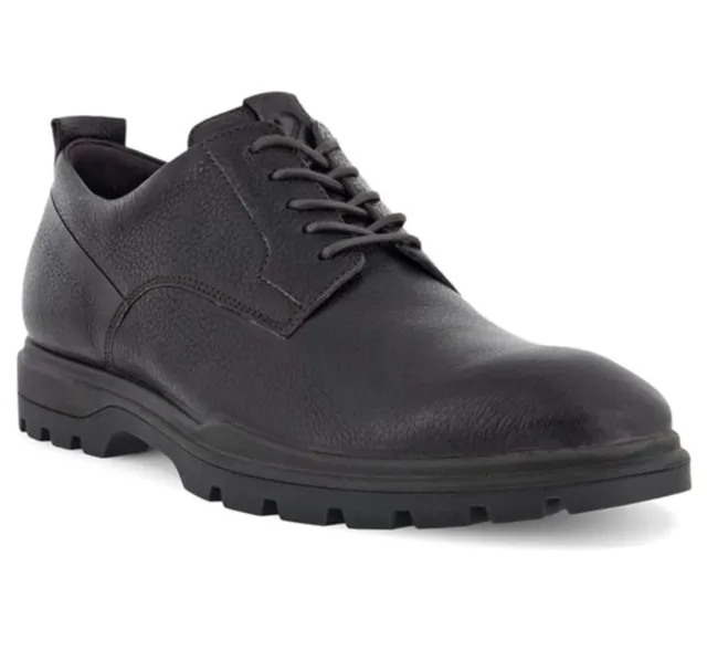 ECCO Men's Citytray Avant Plain Toe Shoe Leather Black Size 43EU US9-9.5