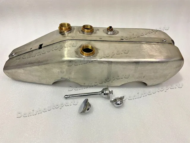 Gas Fuel Tank & Caps For Harley Davidson J & F Series 1922 To 1924, Tin Plated