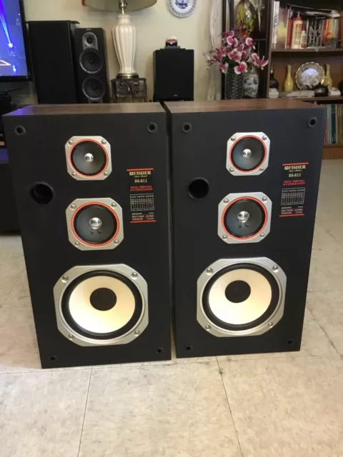 Fisher Vintage 3-way Floor Speakers. Model: DS-811. Excellent Cond. Made in USA.