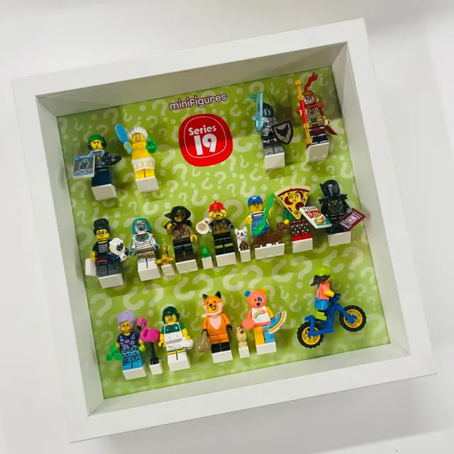 Display Frame for Lego Series 19 Minifigures 71025  No Figures 27cm