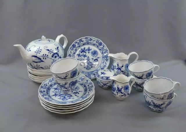 Meissen Zwiebelmuster Kaffeeservice Teeservice 22 Teile coffee set