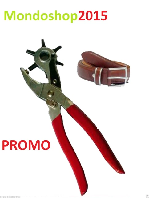 Pinza forgiata buchi cinture cuoio