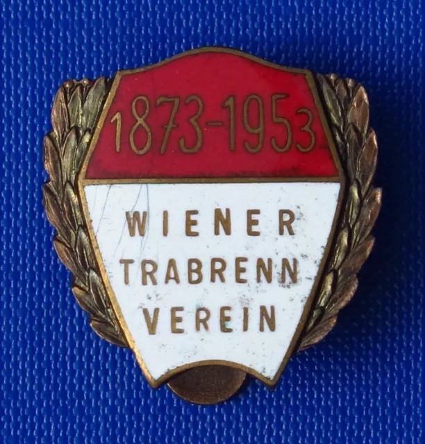 1873-1953 Wiener - Trabrenn - Verein Emailliertes Knopfloch Abzeichen Nr.076