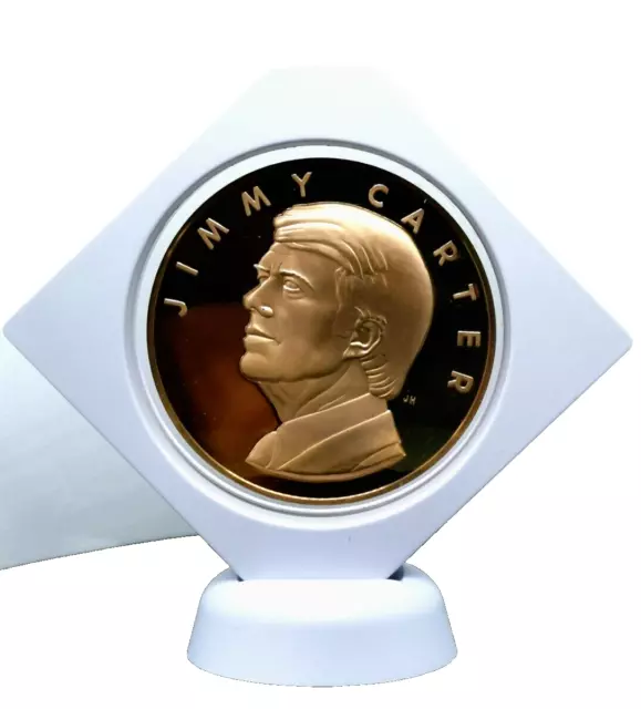 Solid Copper Medal -  39th President  Jimmy Carter 1977 UNITED STATES (377E)