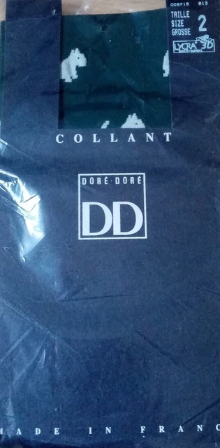 Collants Opaques DORÉ DORÉ Couleur Aubergine - Neufs Avec étiquettes, 50 Deniers
