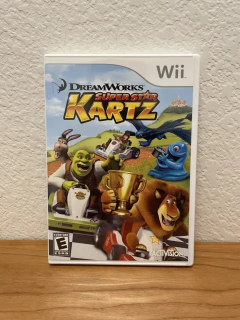 DreamWorks Super Star Kartz (Nintendo Wii,2006) CIB Cleaned & Tested VG