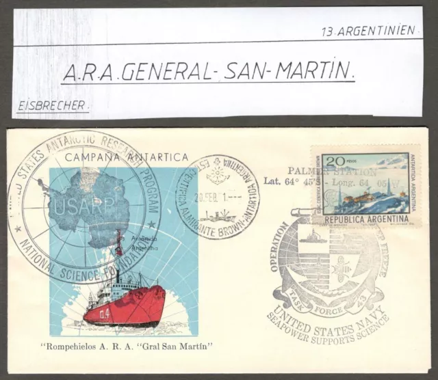 (AOP) US Operation Deep Freeze - Argentina Antarctic 1971 cover