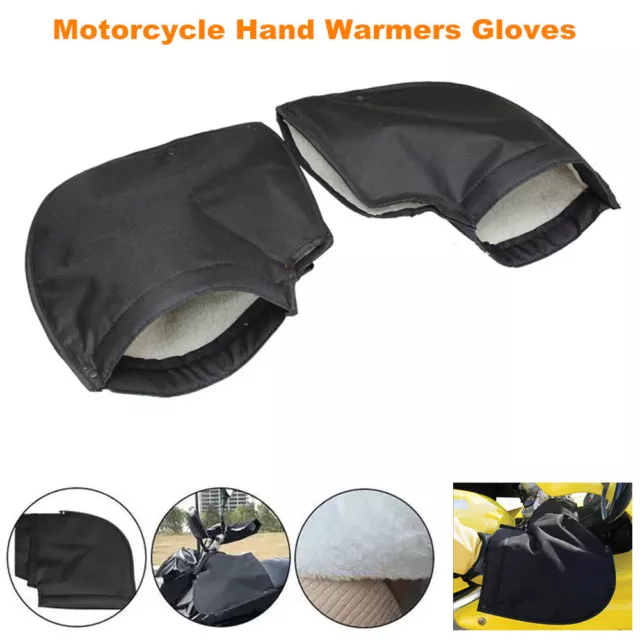 ATV Gloves Waterproof Motorcycle Gloves Snowmobile Moped Handlebar Hand Warmer