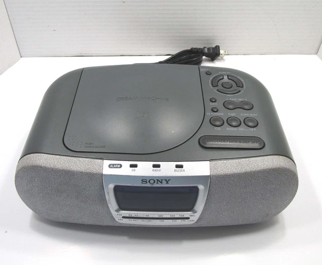 SONY DREAM MACHINE ICFCD830 AM/FM Stereo Alarm Clock Radio With CD