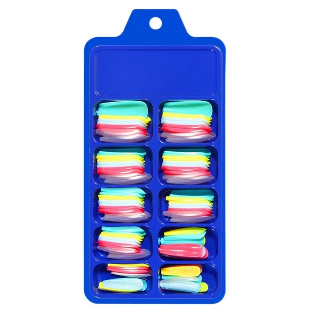 200 StüCk INS Fashion Mix Farbe Falscher Nagel Volle Abdeckung Langer Sarg 1138