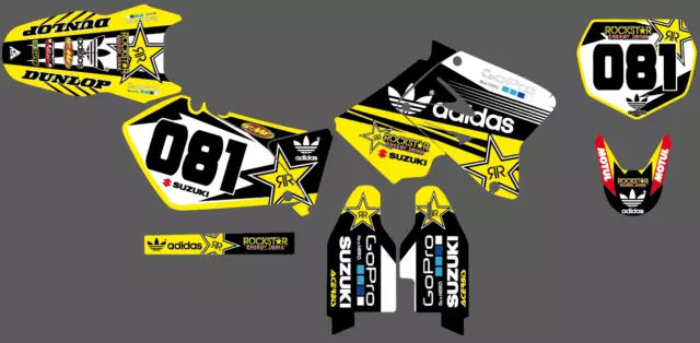 Grafiche Suzuki Rm Rmz 125 - 250 - 450 Personalizzabile