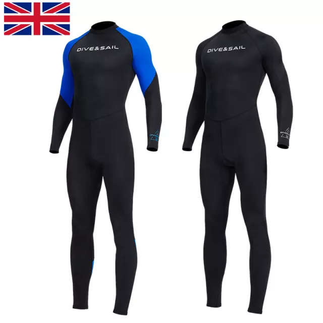 Mens Nylon Snorkeling Suits Long Sleeves Surfing Wetsuit Keep Warm Diving Suits