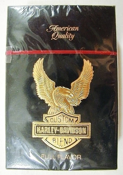 HARLEY DAVIDSON CIGARETTES Hard Pack Box SEALED Unopened Full Flavor  Vintage $6.99