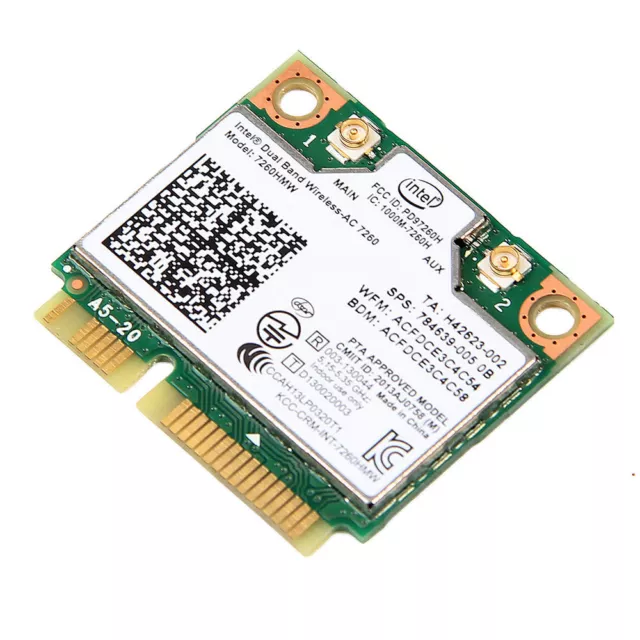 Neueste Version Intel Dual Band Wireless AC 7260 HMW 867Mbps 802.11ac Mini PCIe