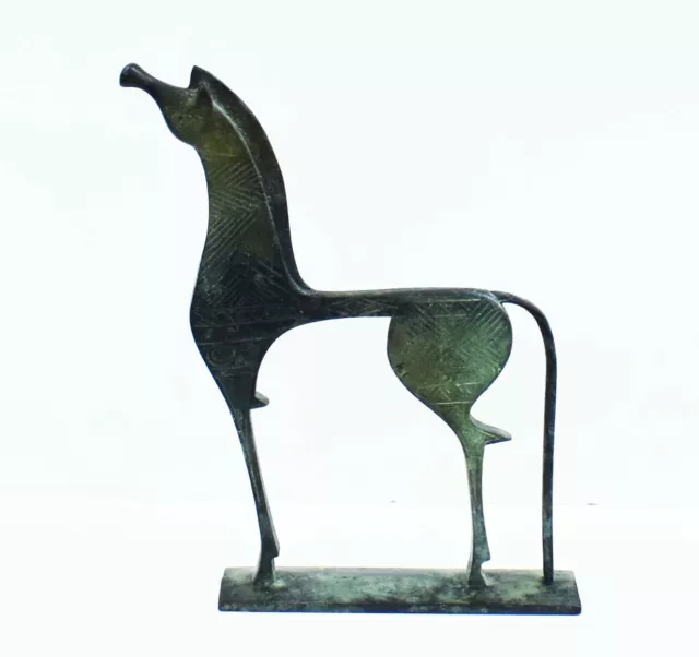 Proud Horse figurine - Pure bronze item - Olympia museum replica Ancient Greece