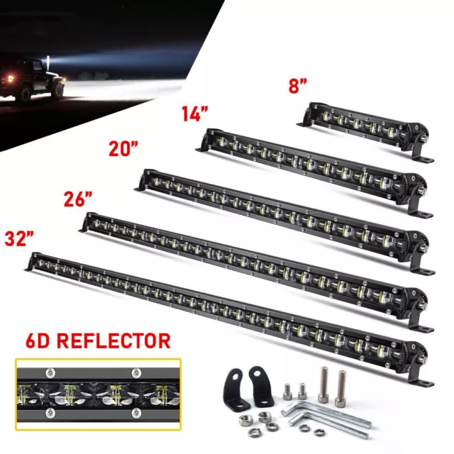 14 20 25 32 Zoll LED Light bar Lichtbalken Arbeitsscheinwerfer Offroad 12V 24V
