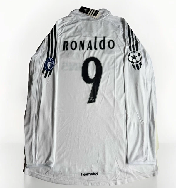 MAGLIA REAL MADRID Ronaldo #9 2005/06 Manica Lunga Vintage