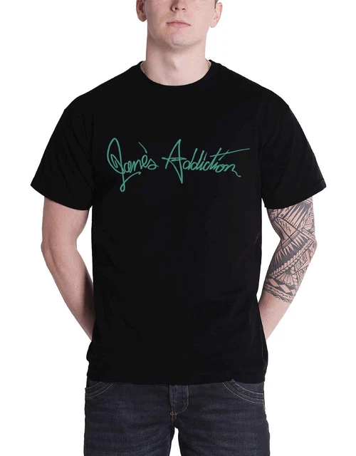 Janes Addiction T Shirt Mens Band logo nothings shocking new Official Black Size