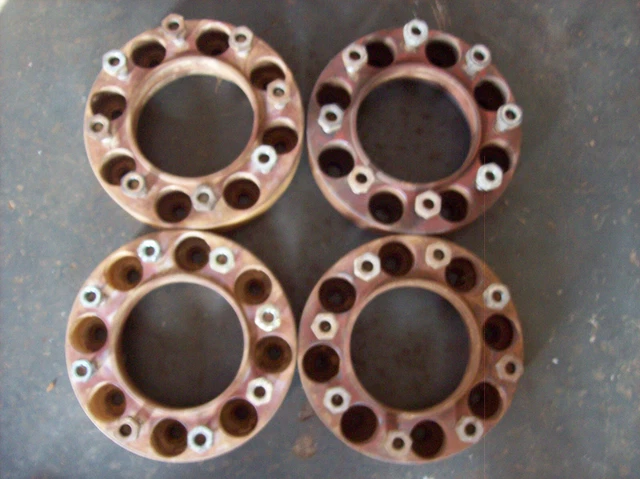 Grouser wheel spacers 2" 8 lug skid steer
