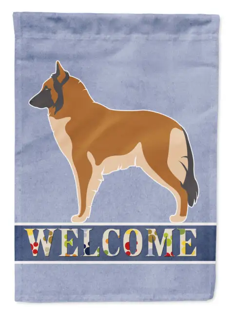 Belgian Tervuren Welcome Flag Canvas House Size  28x40 Inches New
