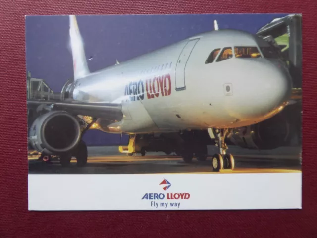 Carte Postale Airline Post Card Aero Lloyd Airbus A320