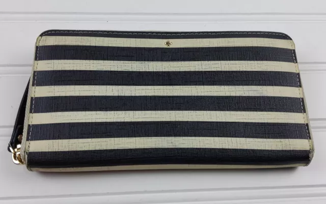Kate Spade NY Striped Zip Around Full Size Wallet