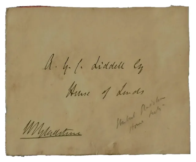 VINTAGE! "1st Viscount" Herbert Gladstone Hand Signed 4X5 Card Todd Mueller COA