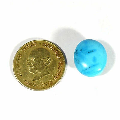 13.00Cts Natural Turquoise Oval Shape Cabochon Loose Gemstone For Jewelry h714