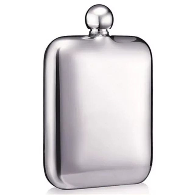 6oz Square Wine Pot Flagon Hip Flask Stainless Steel Wine Alcohol Pots Portable