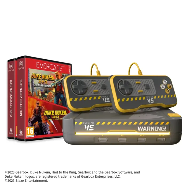 EVERCADE VS ATOMIC Edition Limited Edition with Duke Nukem cartridges NEW  SEALED EUR 409,34 - PicClick IT