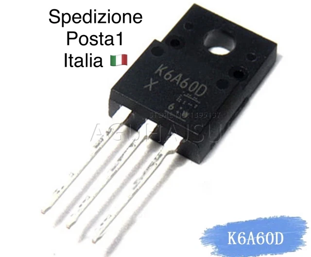TK6A65D K6A65D K6A65 Transistor Di Tipo MOS Mosfet A Canale N 650V 6A 45W TO220