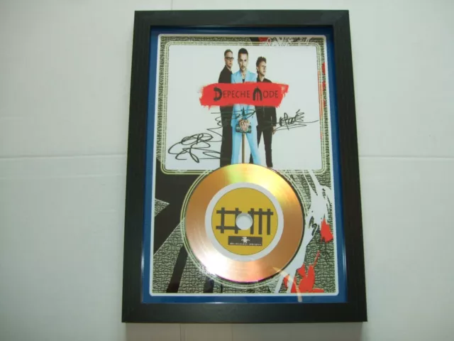 Depeche Mode   Signed  Disc  Framed 87