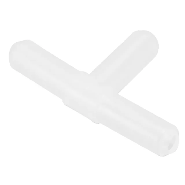 Plastic 3-way T-shape Aquarium Air Valves 100 Pcs Clear White I3W63515