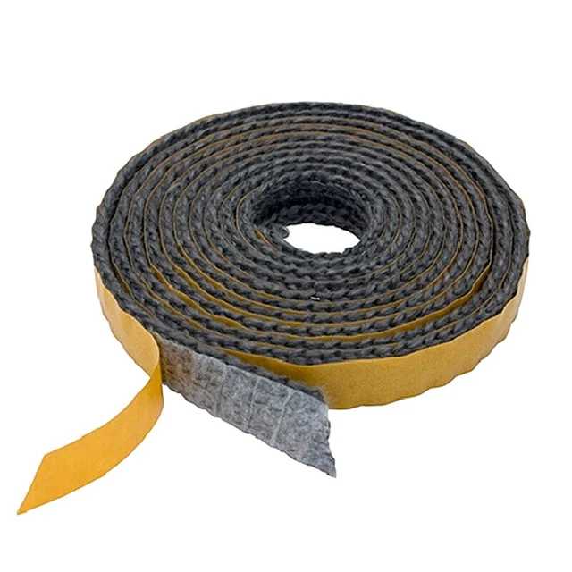 Poêle Corde Étanchéité Bande Noir Cheminée Porte Joints Fibre de Verre Cheminée