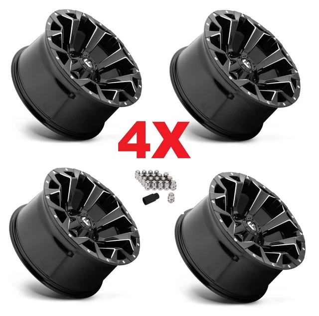 20 FUEL ASSAULT Wheels Rims Gloss Black D576 5X150 5X139.7 D57620907050