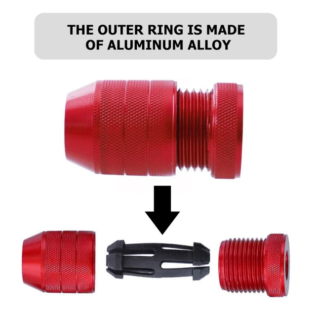 2 Pcs Drill Bit Collar Drill Stopper Step Drill Bit Metal 4