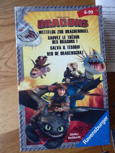 Dragons Ravensburger Mitbringspiel Laufspiel Dragons Wettflug zur Dracheninsel