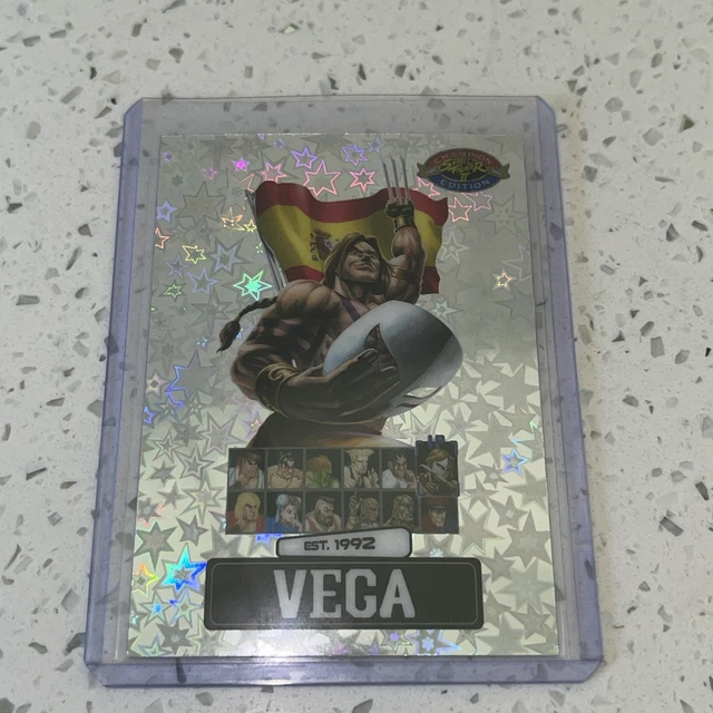 PSA MAGAZINE STREET Fighter 2 VEGA + SEALED Promo Pack Card