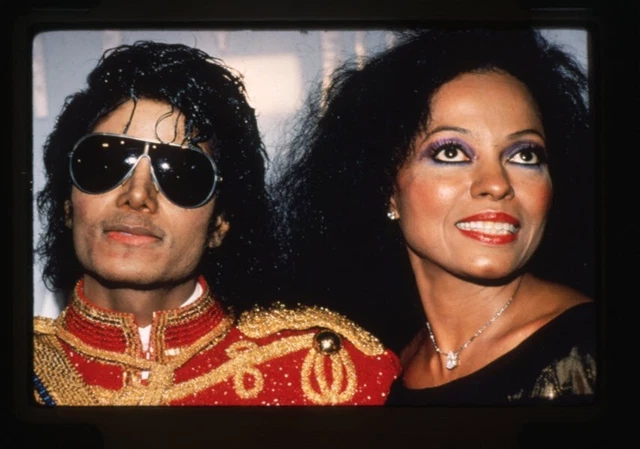 Diana Ross Michael Jackson Military Jacket Vintage Duplicate 35mm Transparency