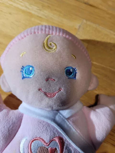 Fisher Price Soft Plush Stuffed Pink Baby Doll Hugs N Giggles Coos Laughs 10"