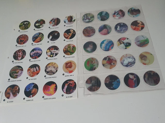 TAZOS SPACE JAM Complete Set Of 40 Includes Pages! $58.00