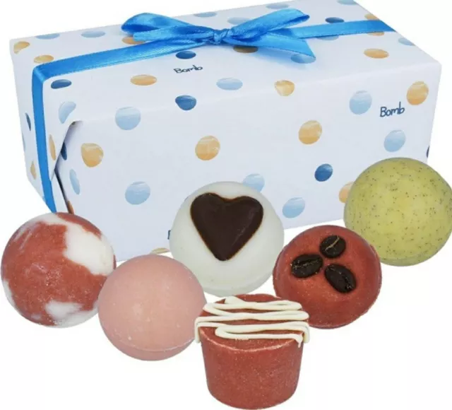 Bomb Cosmetics Assorted Chocolate Bath Bombs Gift Set Fizzers Mothers Day