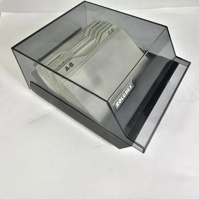 Rolodex S-310C Petite Contact Address Card Tel File w/ Dividers & Blank Cards