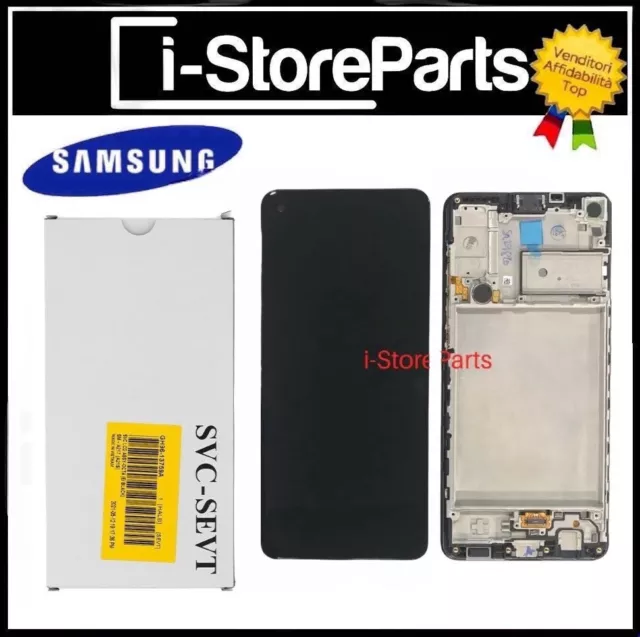 Display Lcd Touch Screen Frame Originale Service Oem Per Samsung A21S Sm-A217F