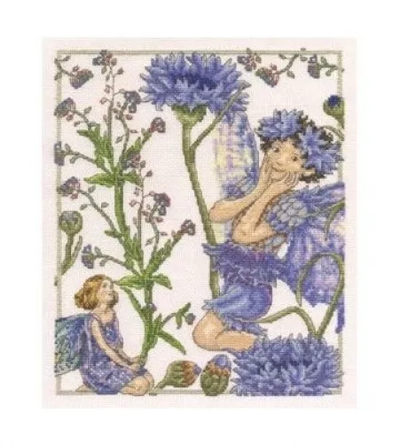 Forget Me Not and Cornflower Flower Fairies Counted Cross Stitch Kit