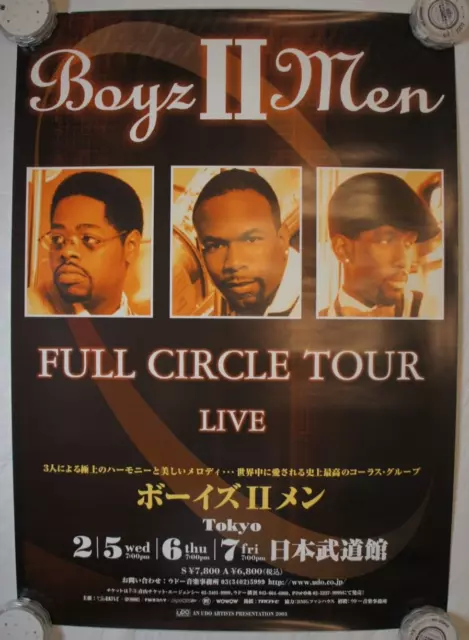 Boyz II Men Full Circle Tour Live in Tokyo Original Concert Poster