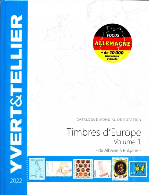 Catalogue des Timbres d'Europe Volume 1 Yvert et Tellier Ed. 2022