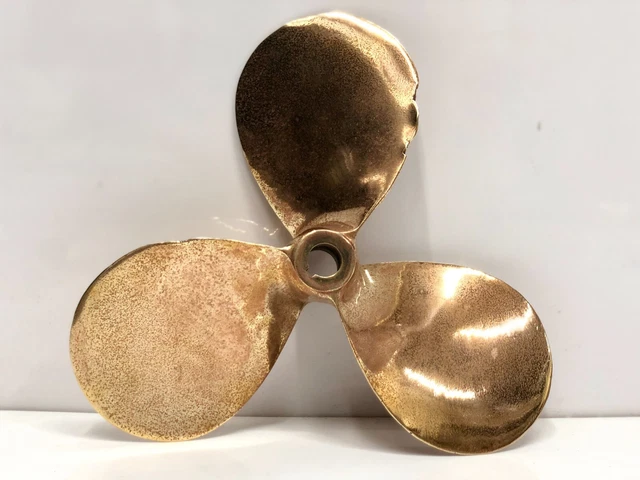 Rare Naval Marine Boat Ship Original Brass Metal Nautical Small Propeller Fan